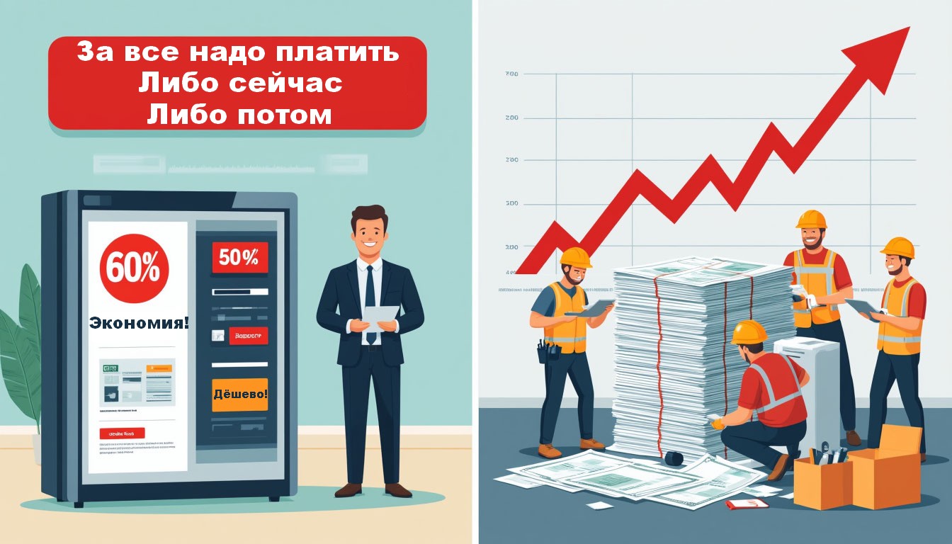 Когда дешёвый проект становится дороже дорогого Когда дешёвый проект становится дороже дорогого