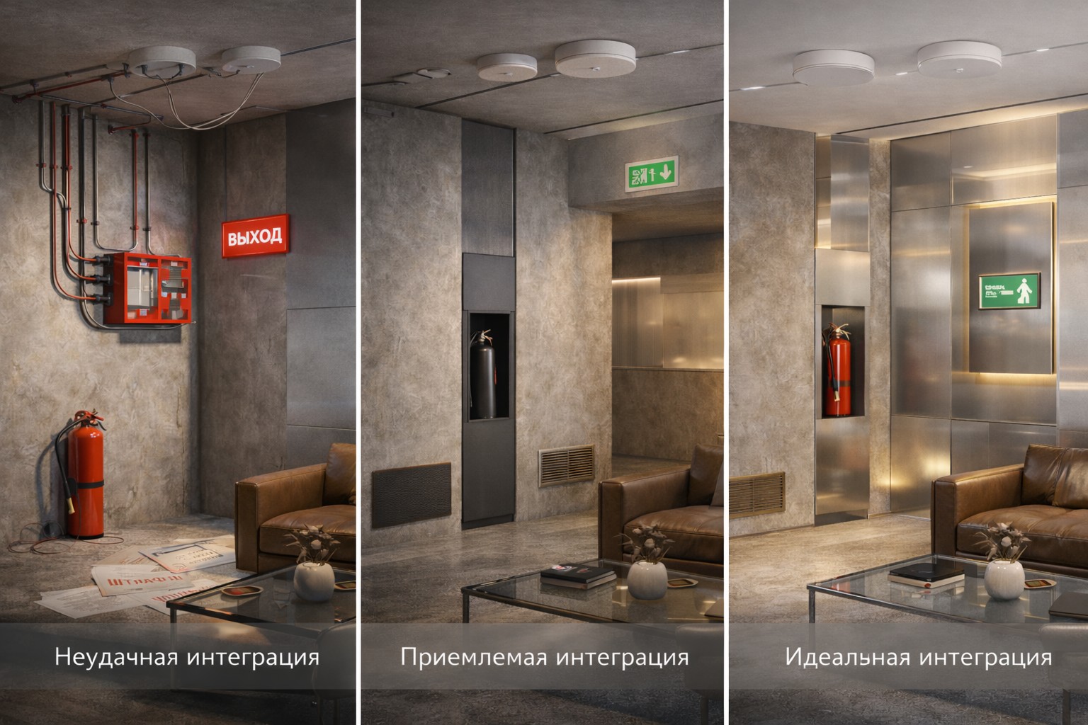 Как противопожарные системы влияют на интерьер Как противопожарные системы влияют на интерьер