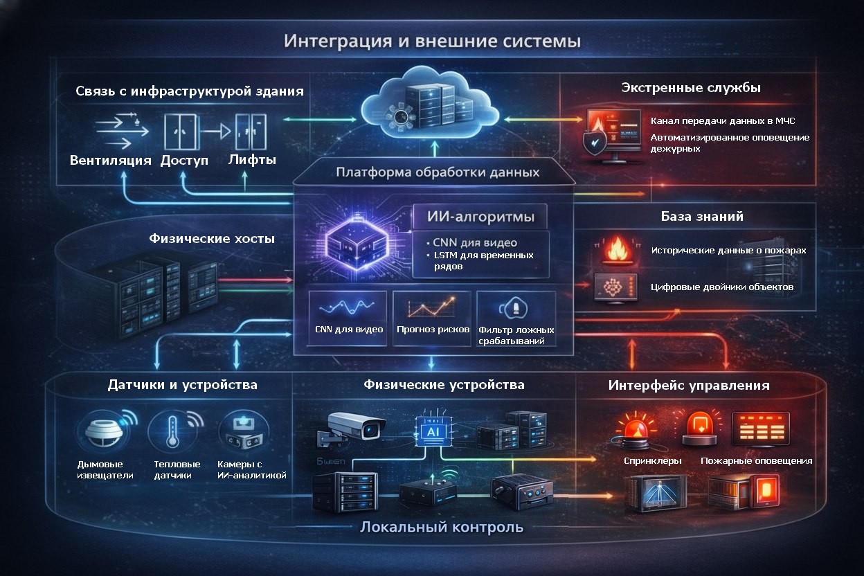 Технические аспекты и интеграция ИИ в пожарную безопасность