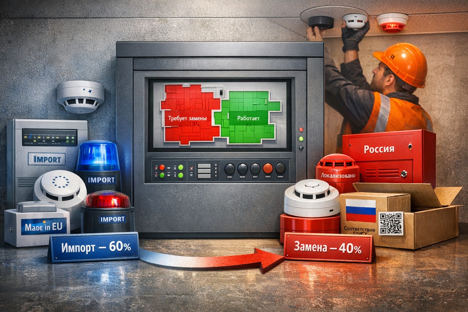 Текущее состояние оборудования в сфере противопожарных систем