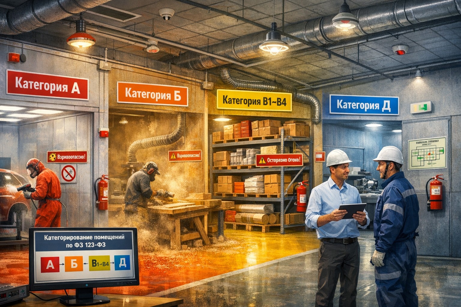 Категорирование производственных помещений