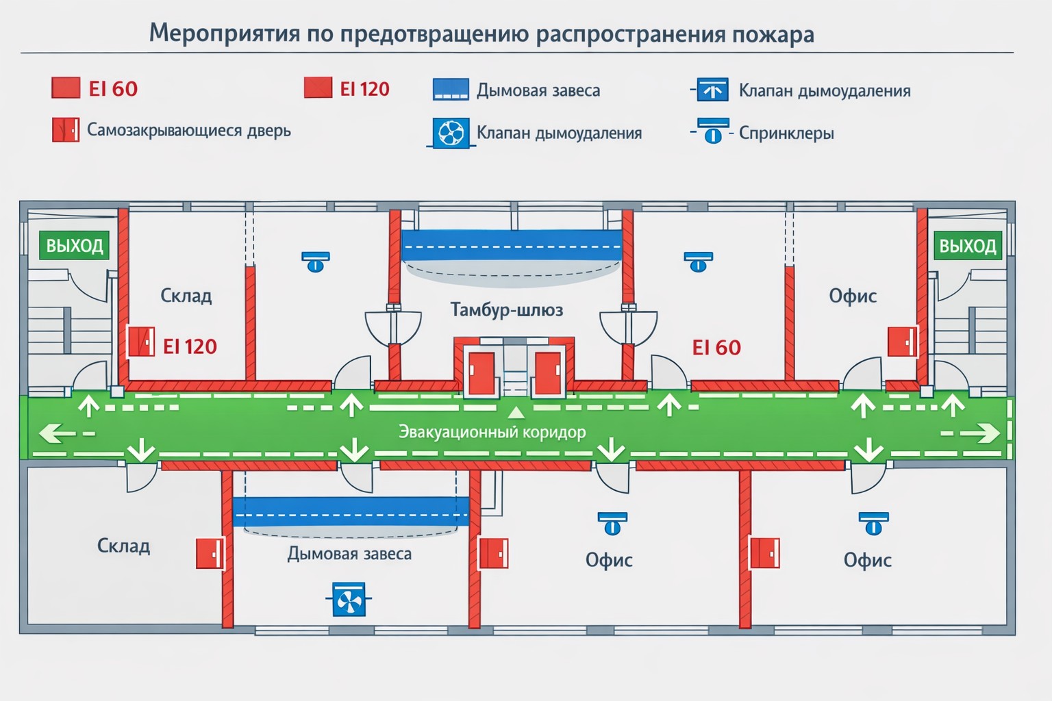 Мероприятия по предотвращению распространения пожара на территории объекта Мероприятия по предотвращению распространения пожара на территории объекта